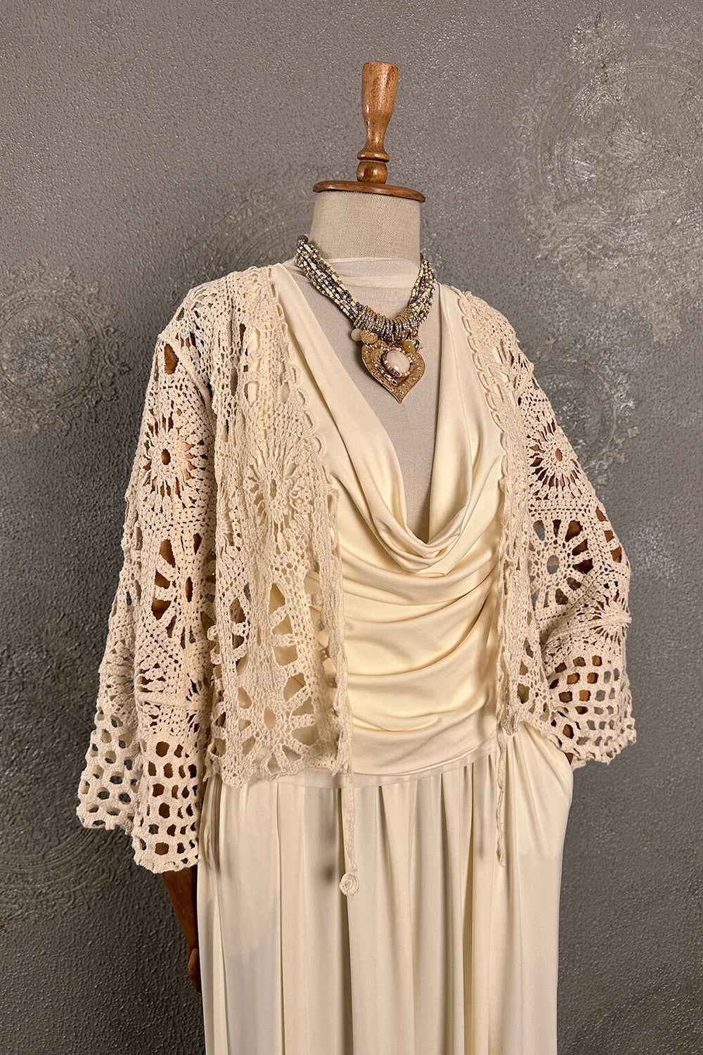 Kroşe Crop Ceket