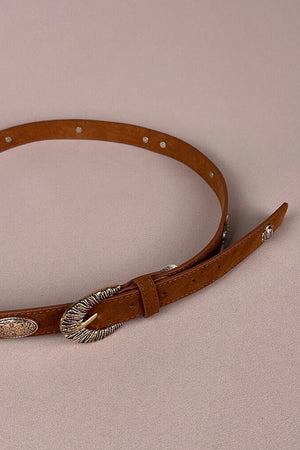 Metal Detaylı Vintage Kemer