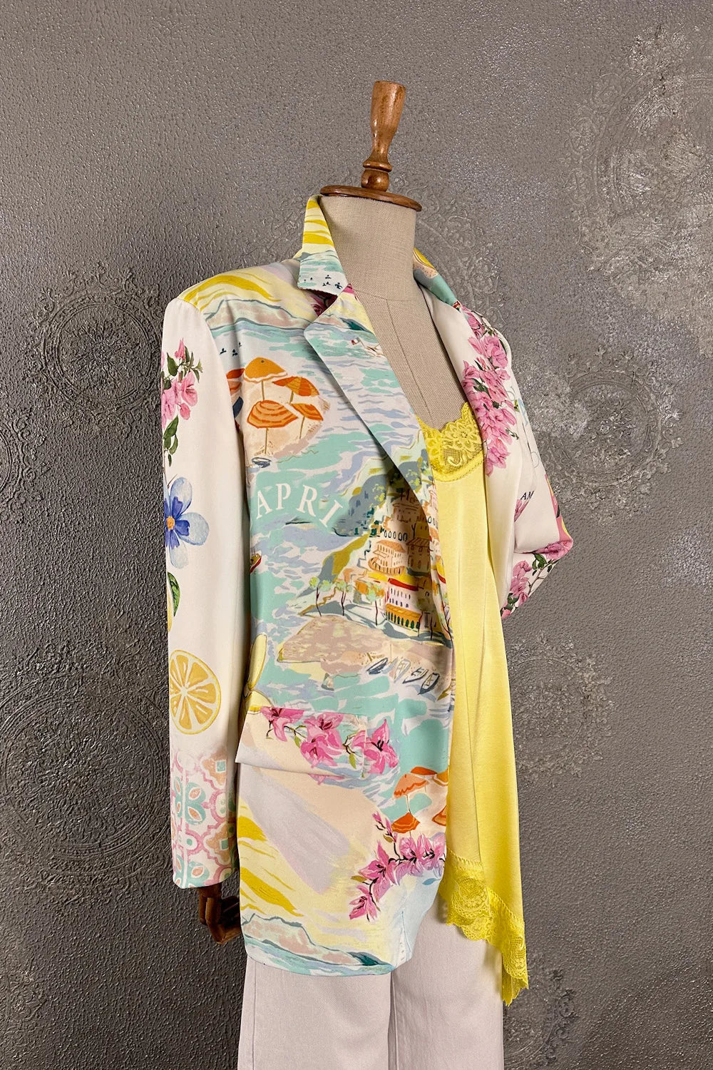 Capri Desenli Blazer Ceket