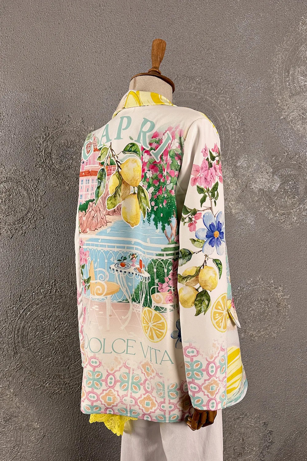 Capri Desenli Blazer Ceket