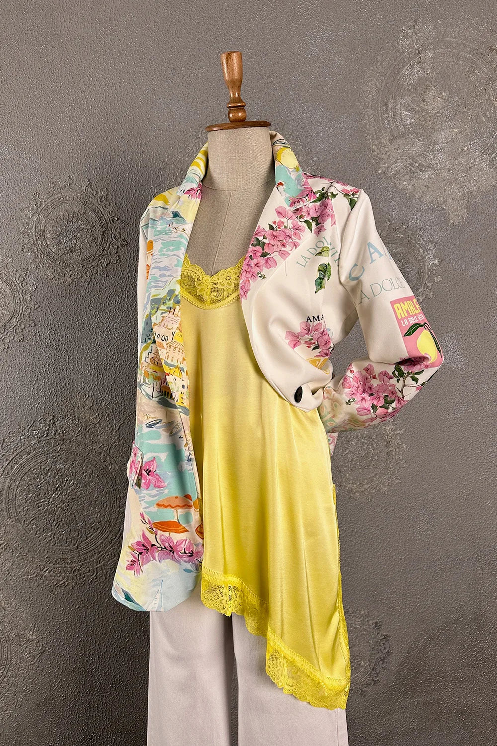 Capri Desenli Blazer Ceket