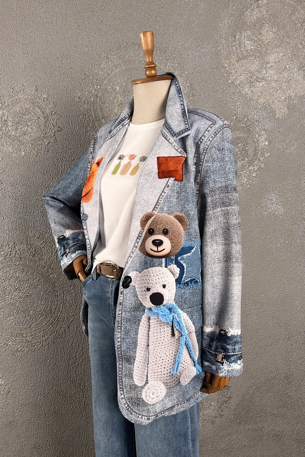 Ayıcık Detaylı Blazer Ceket