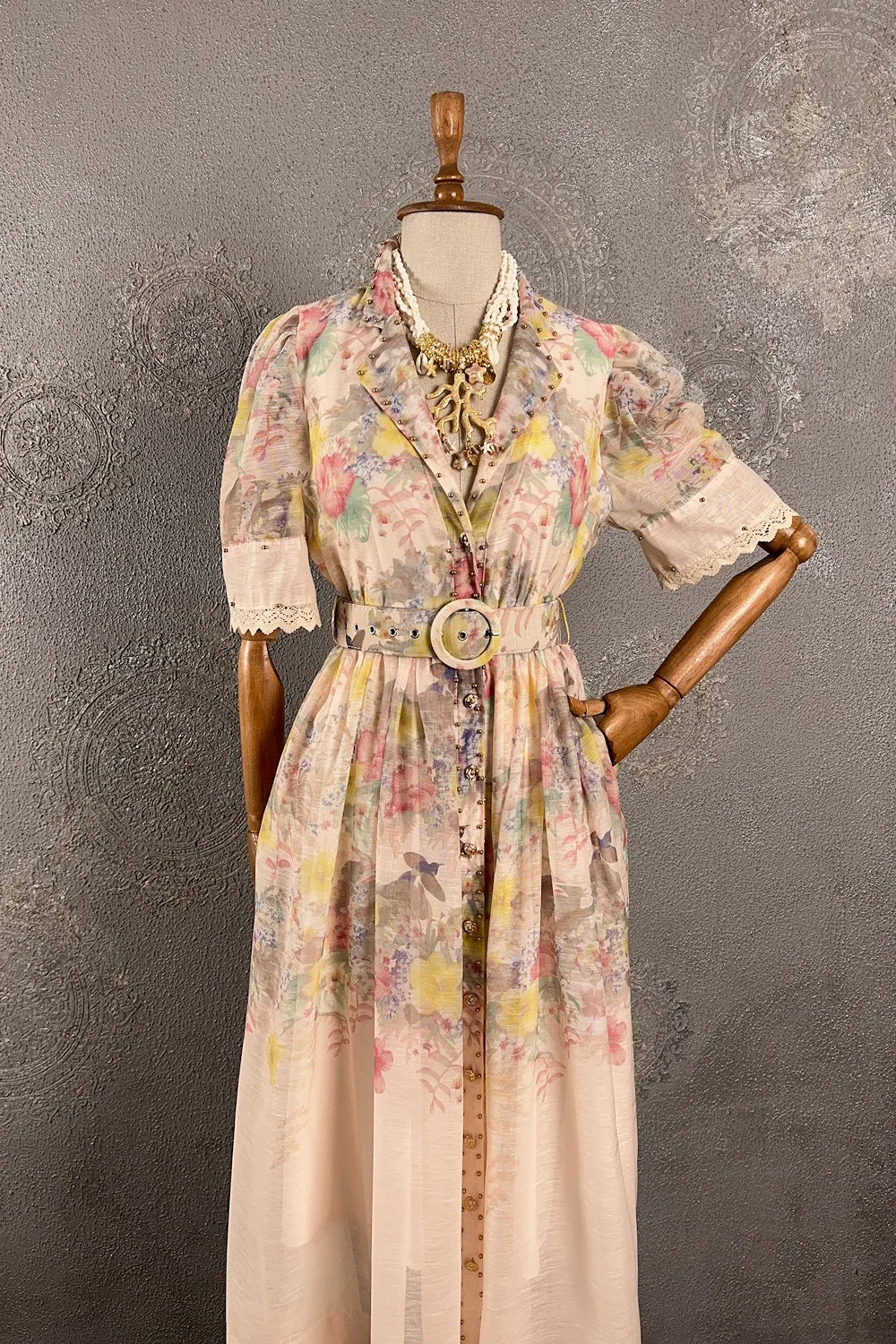 Floral Desenli Romantik Elbise