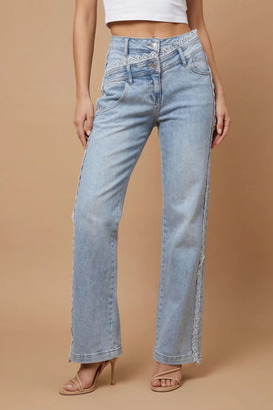 Dantel Detaylı Jean