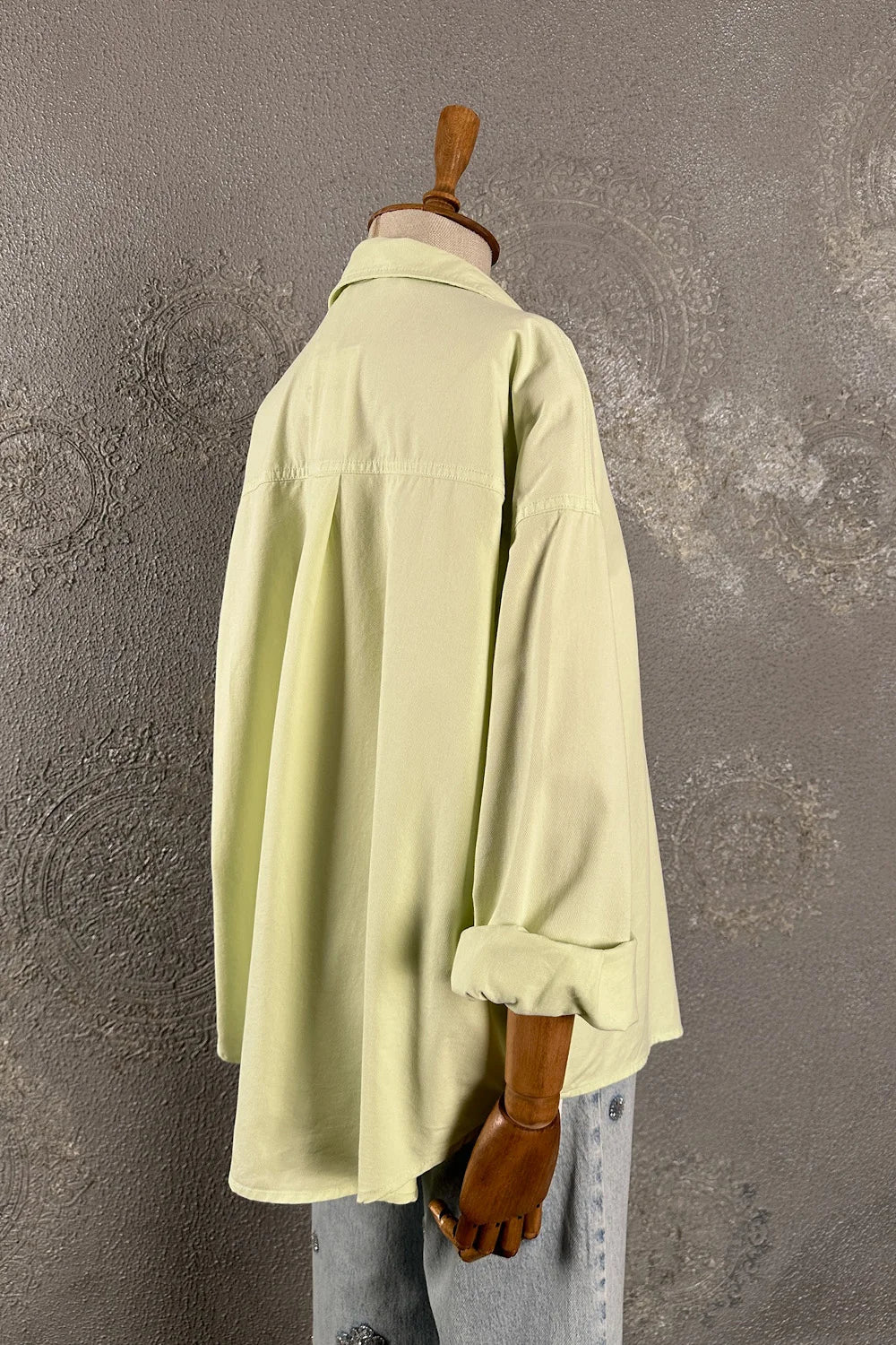 Cep Detaylı Oversize Gömlek