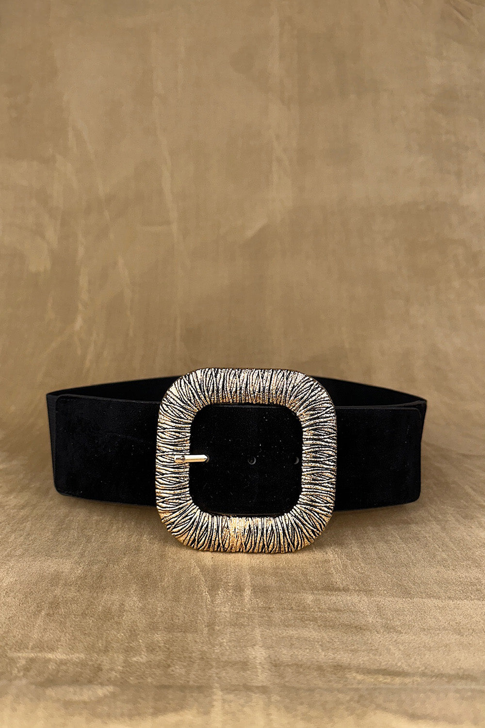 Desenli Tokalı Geniş Elastik Kemer