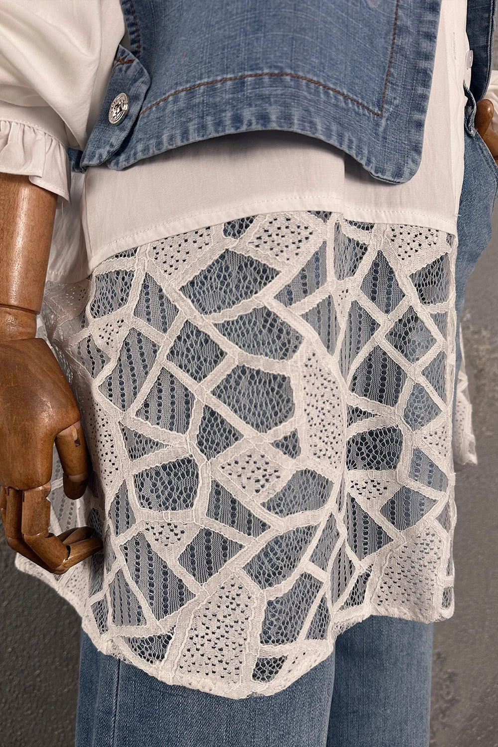 Payetli Yelek Gömlek İkili Takım