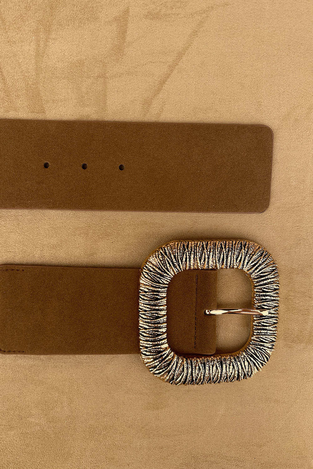 Desenli Tokalı Geniş Elastik Kemer