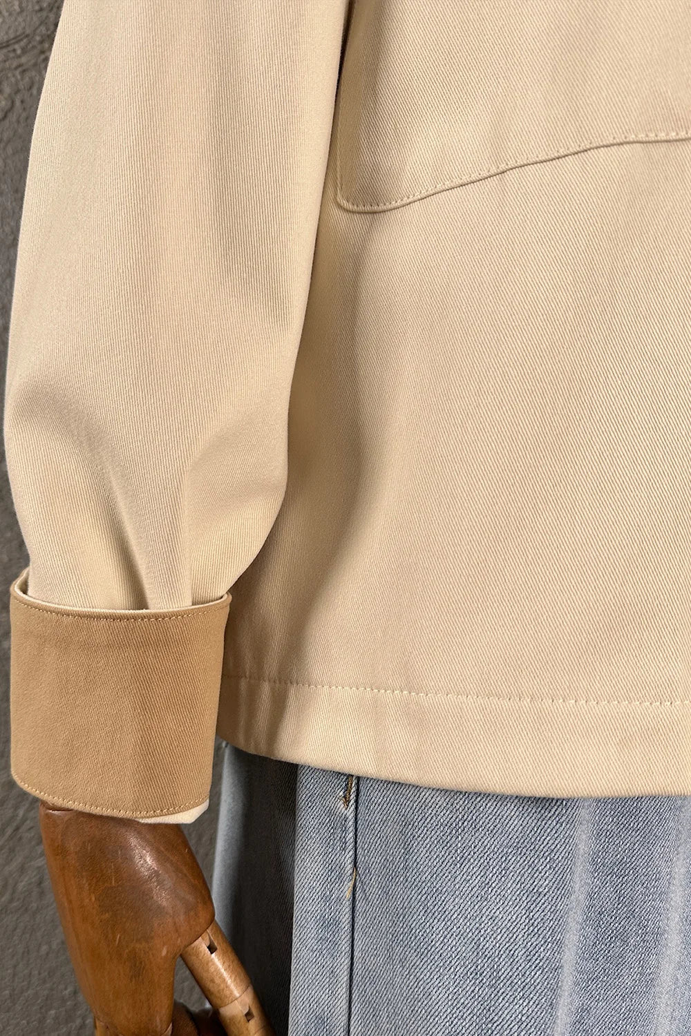 Cep Detaylı Pamuk Ceket