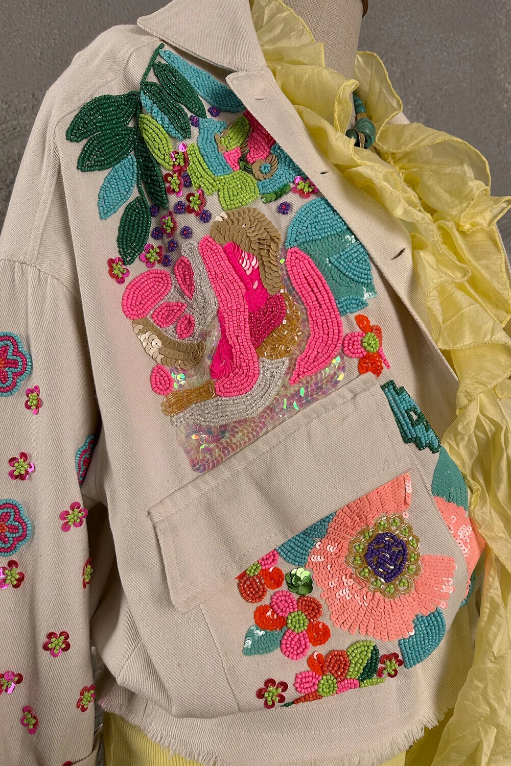 Boncuk İşlemeli Ceket