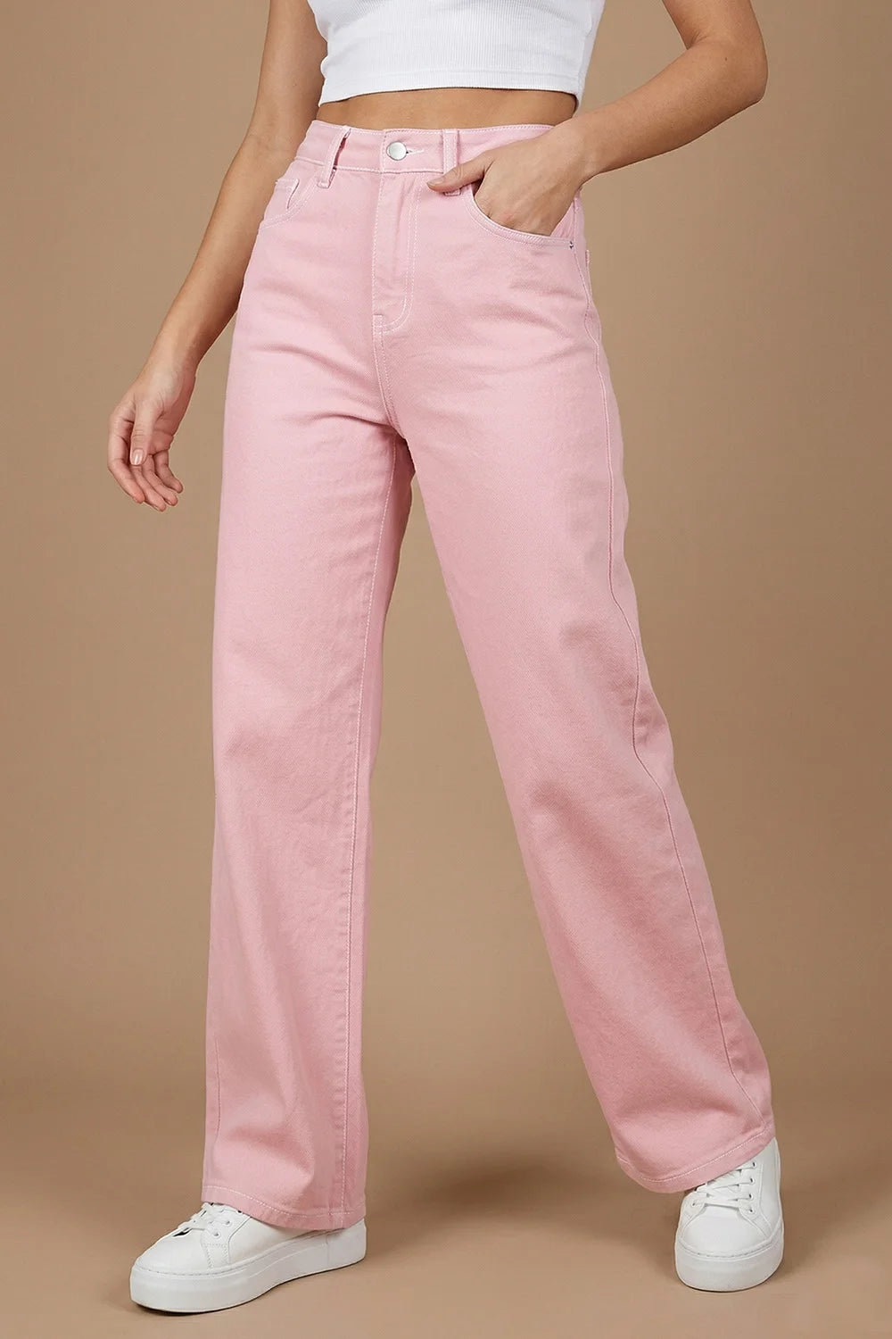 Pembe Straight Jean