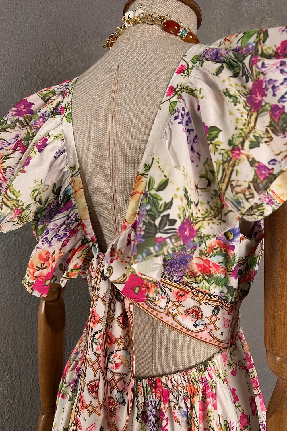 Floral Desenli Romantik Elbise