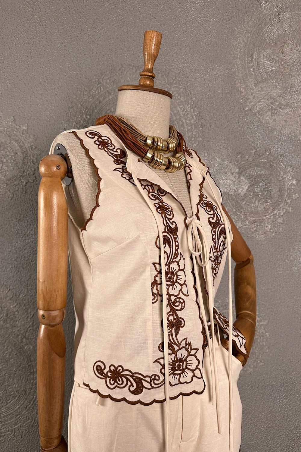 Nakışlı Pantolon Takım