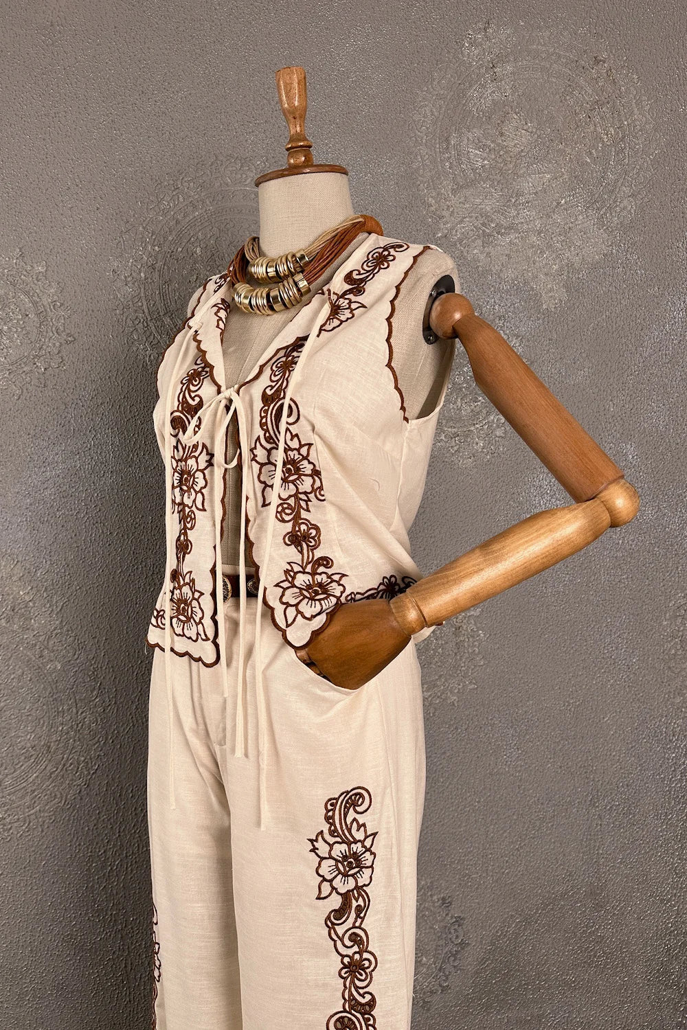 Nakışlı Pantolon Takım