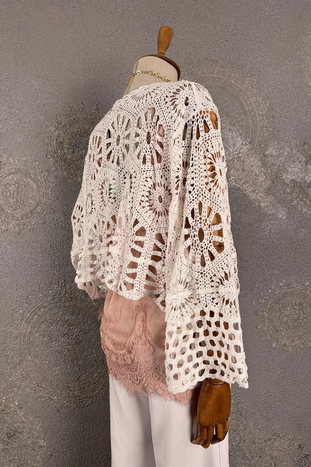 Kroşe Crop Ceket