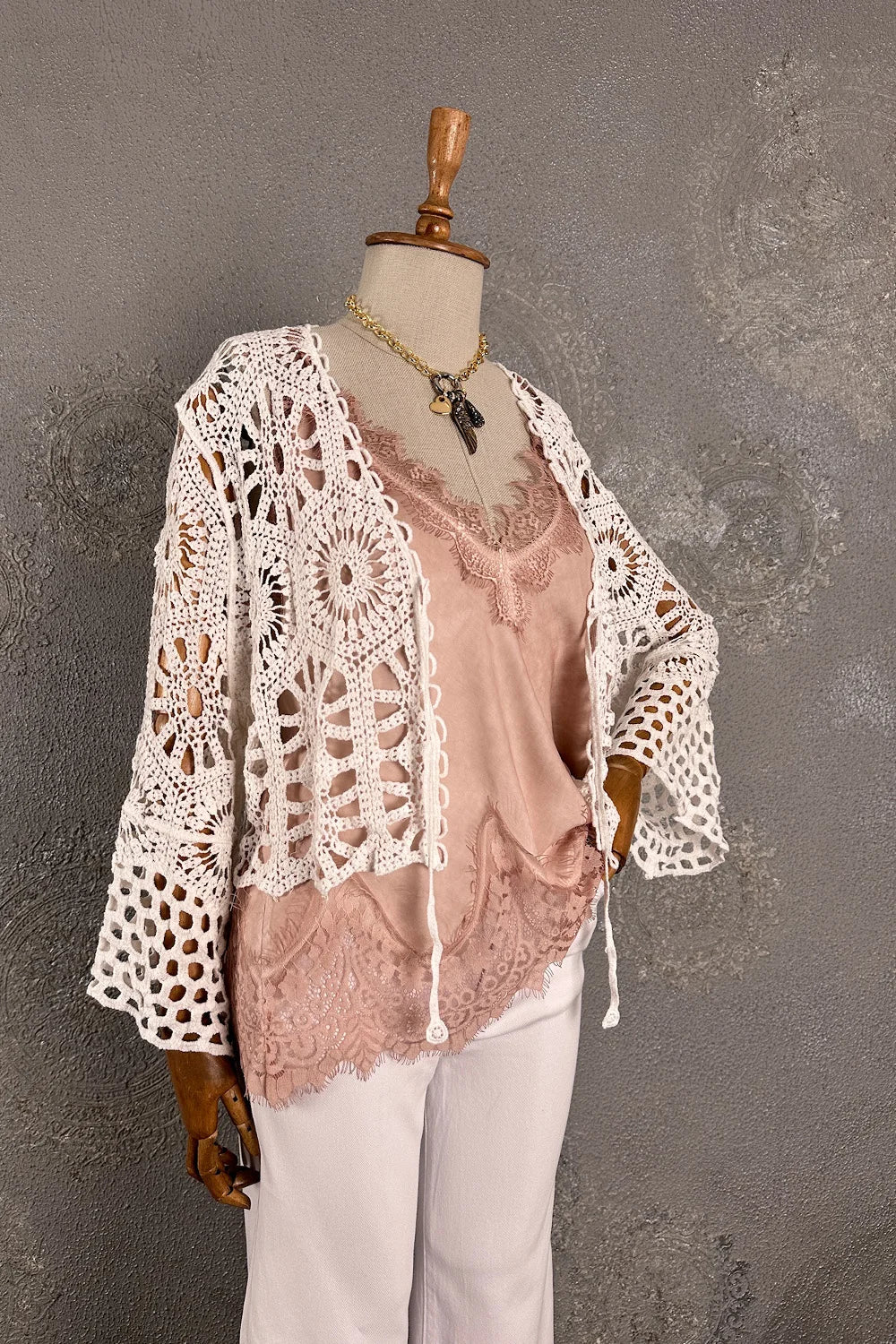 Kroşe Crop Ceket