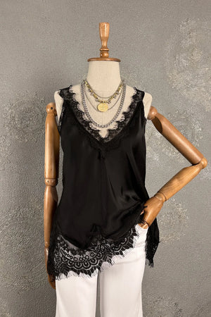 Dantelli Saten Bluz