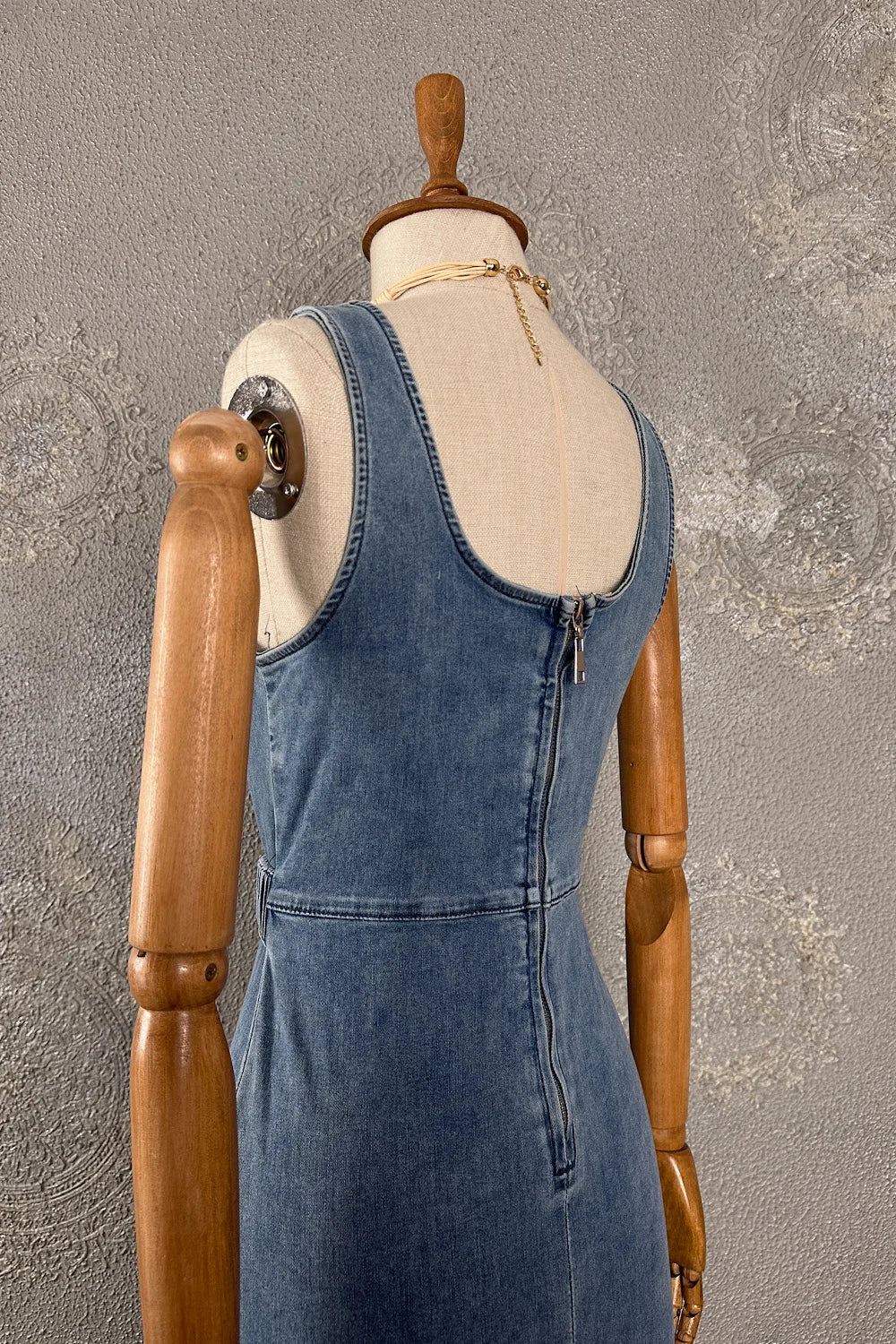 Uzun Denim Elbise