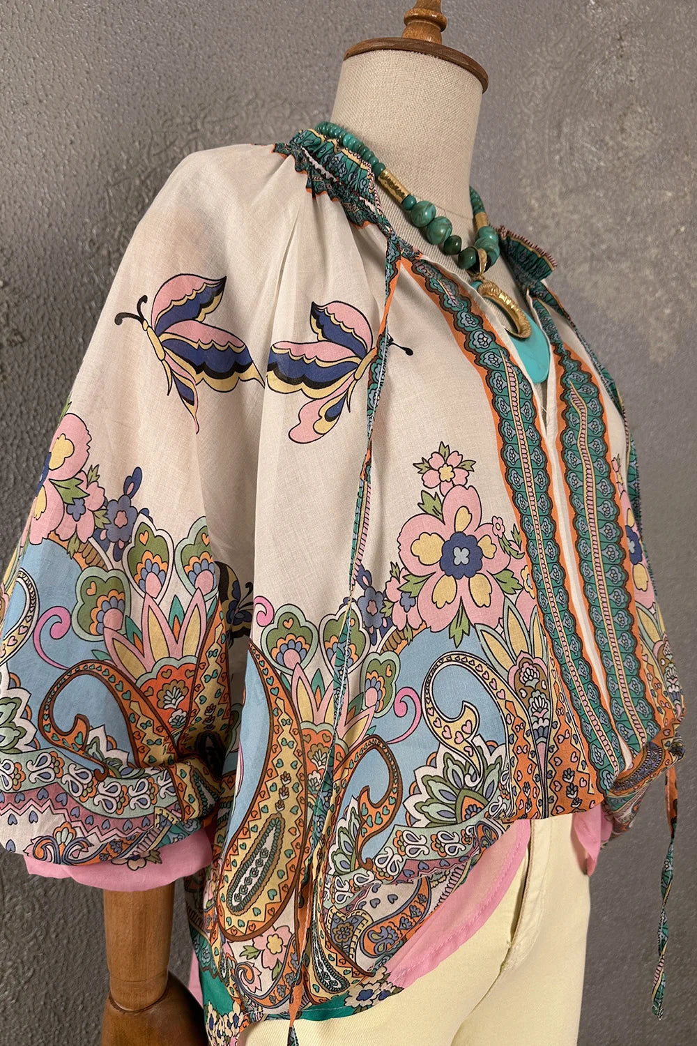 Desenli Oversize Bluz