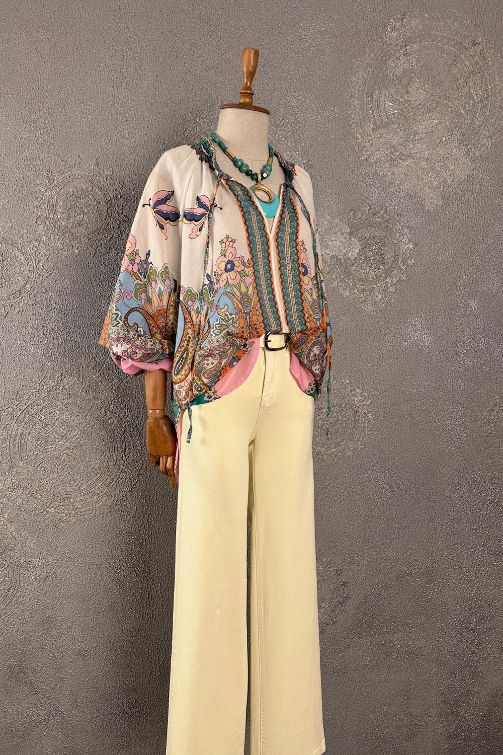 Desenli Oversize Bluz