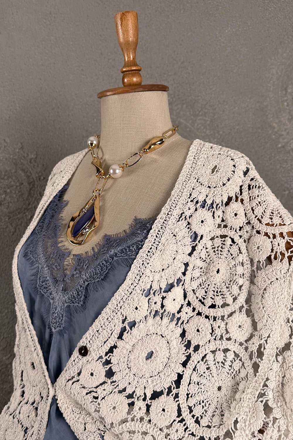 Reglan Kollu Kroşe Hırka