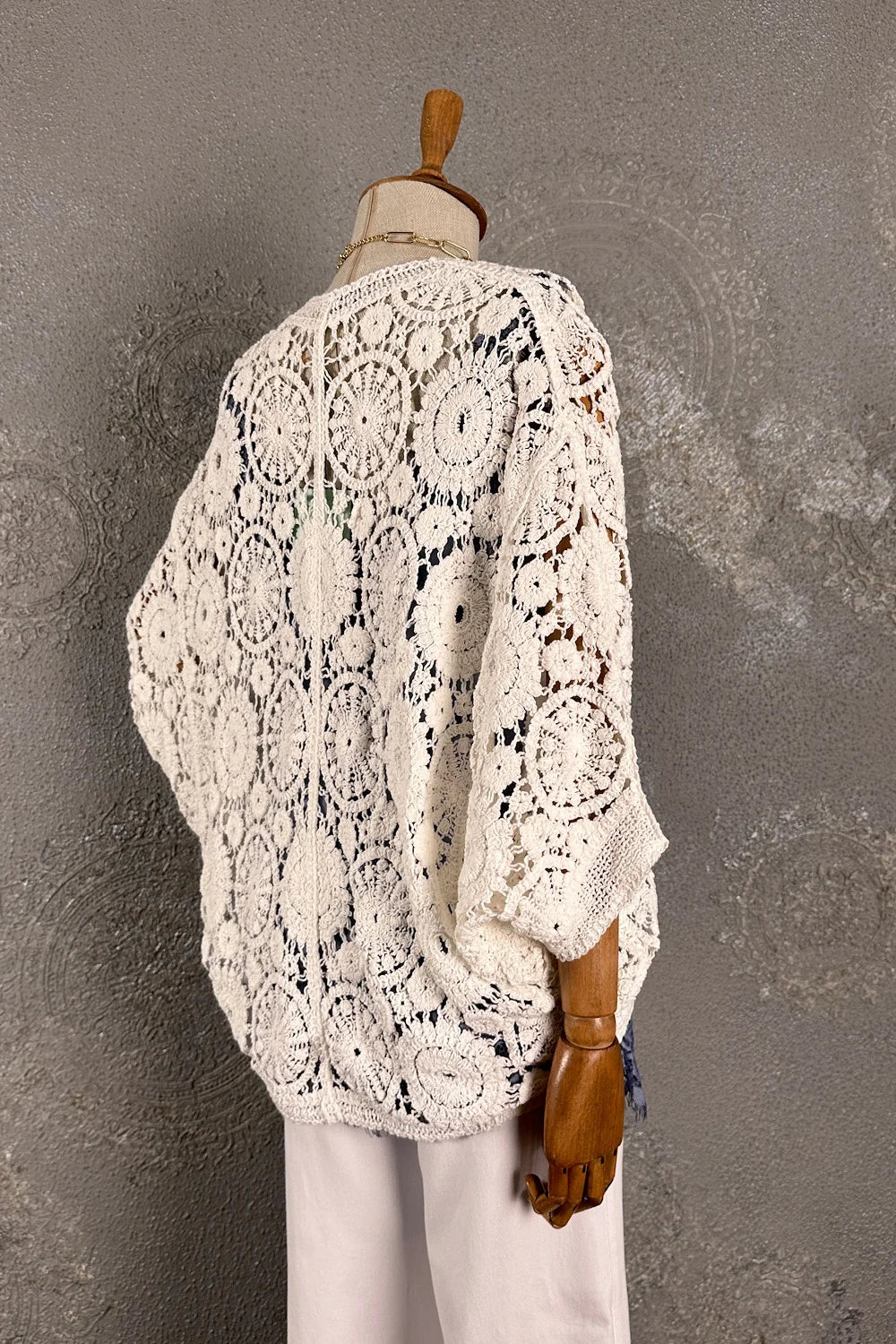 Reglan Kollu Kroşe Hırka