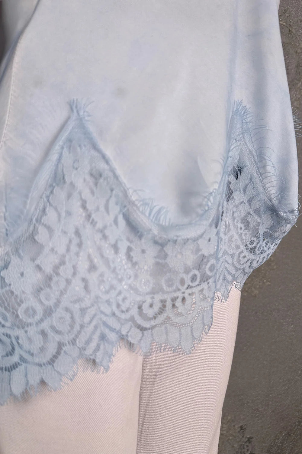 Dantelli Saten Bluz