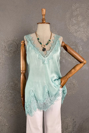 Dantelli Saten Bluz