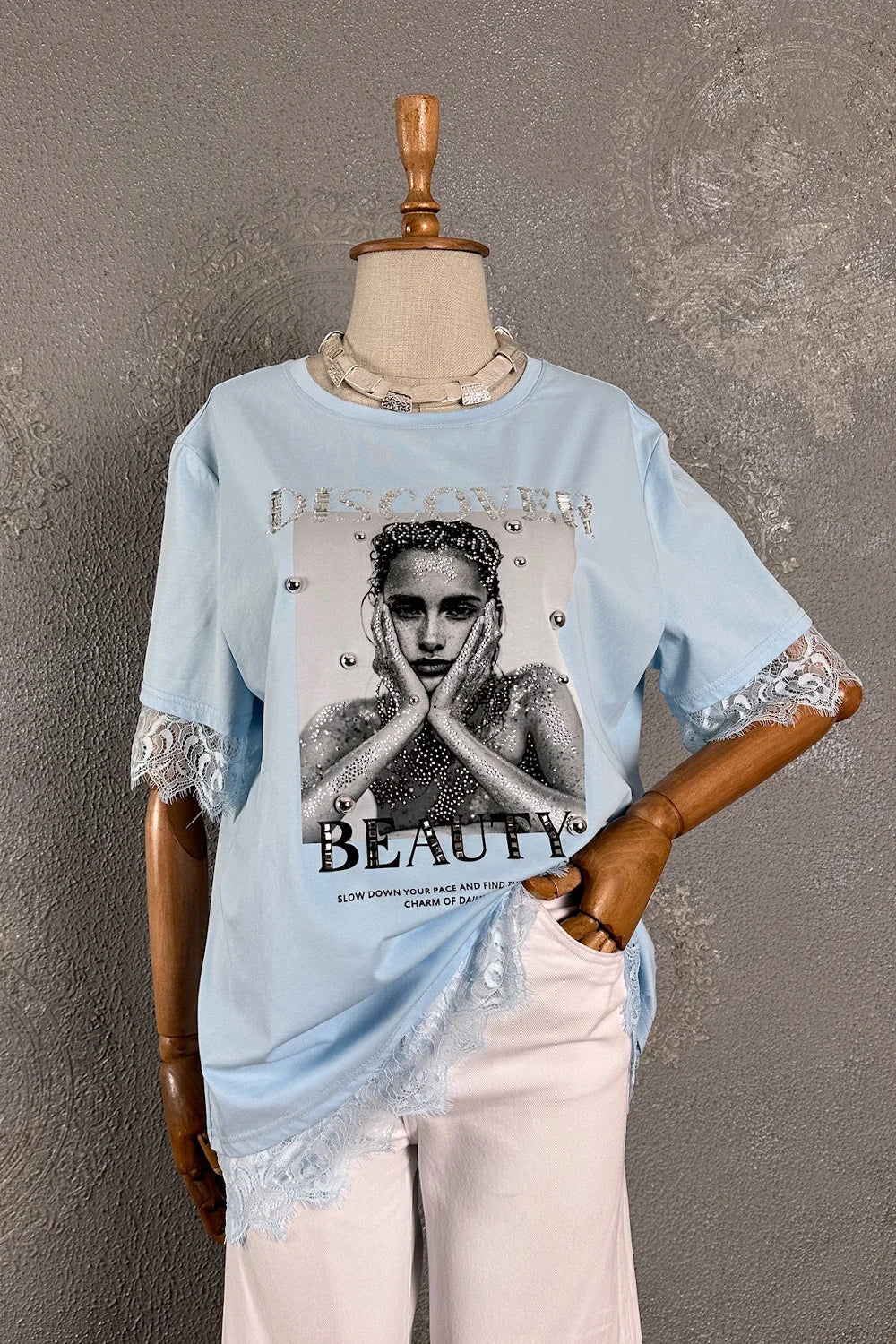 Dantel Detaylı T-shirt