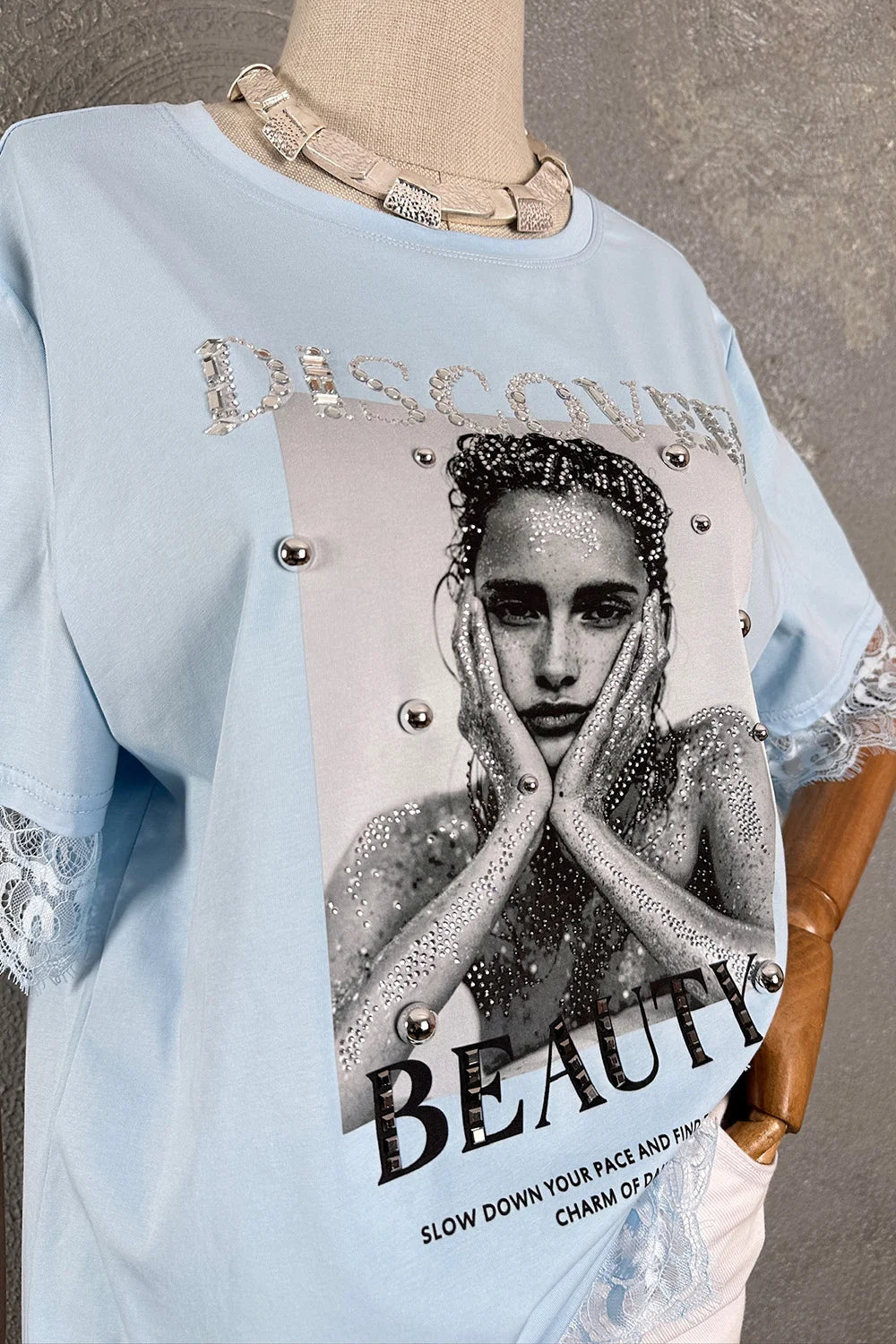 Dantel Detaylı T-shirt