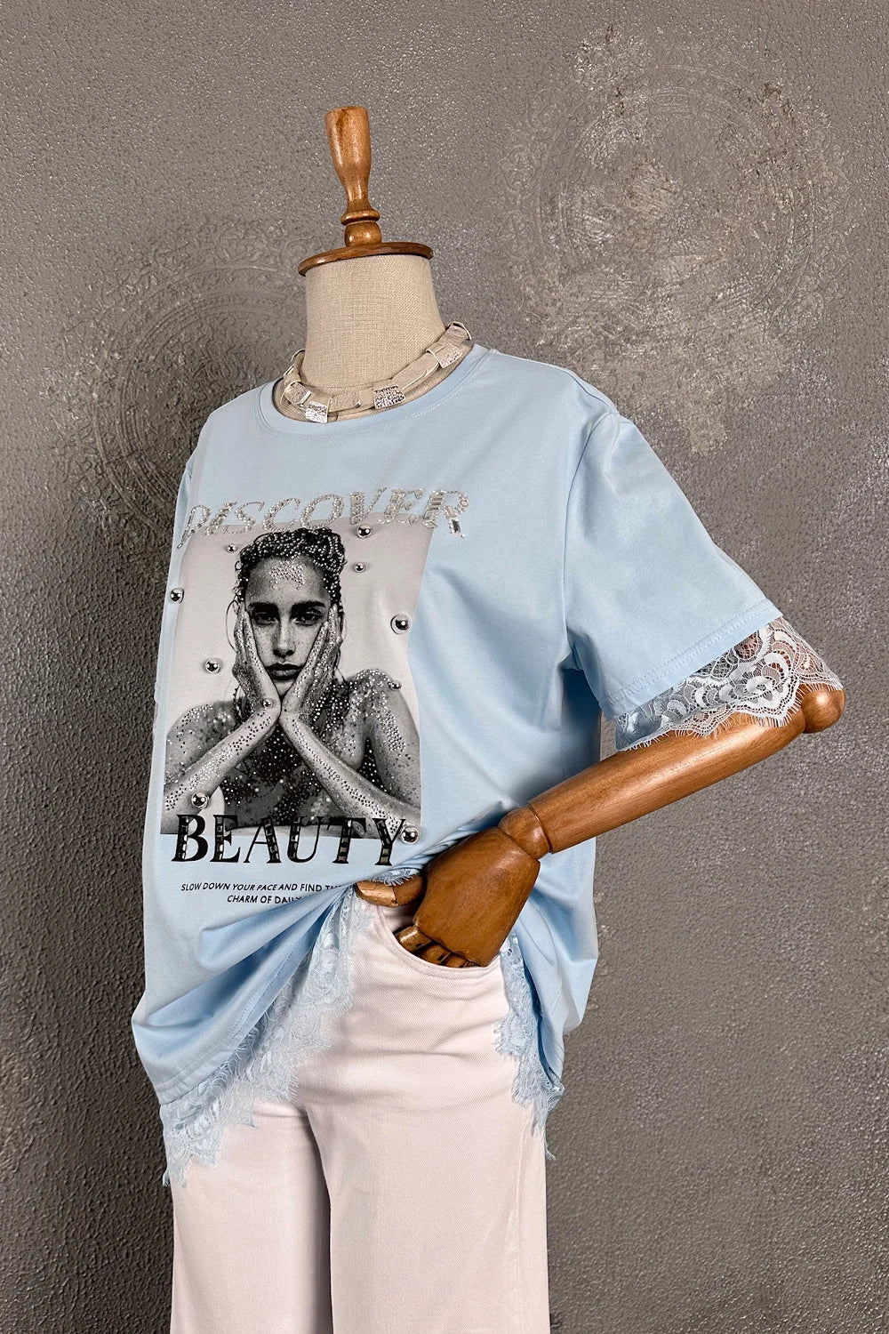 Dantel Detaylı T-shirt