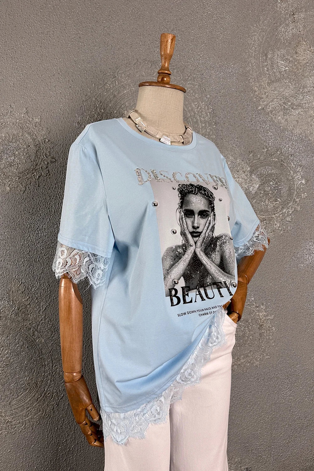 Dantel Detaylı T-shirt