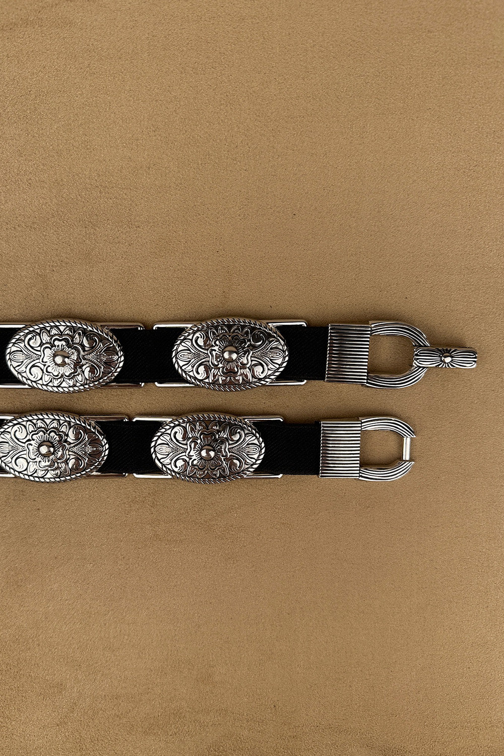 Vintage Oval Tokalı Elastik Kemer