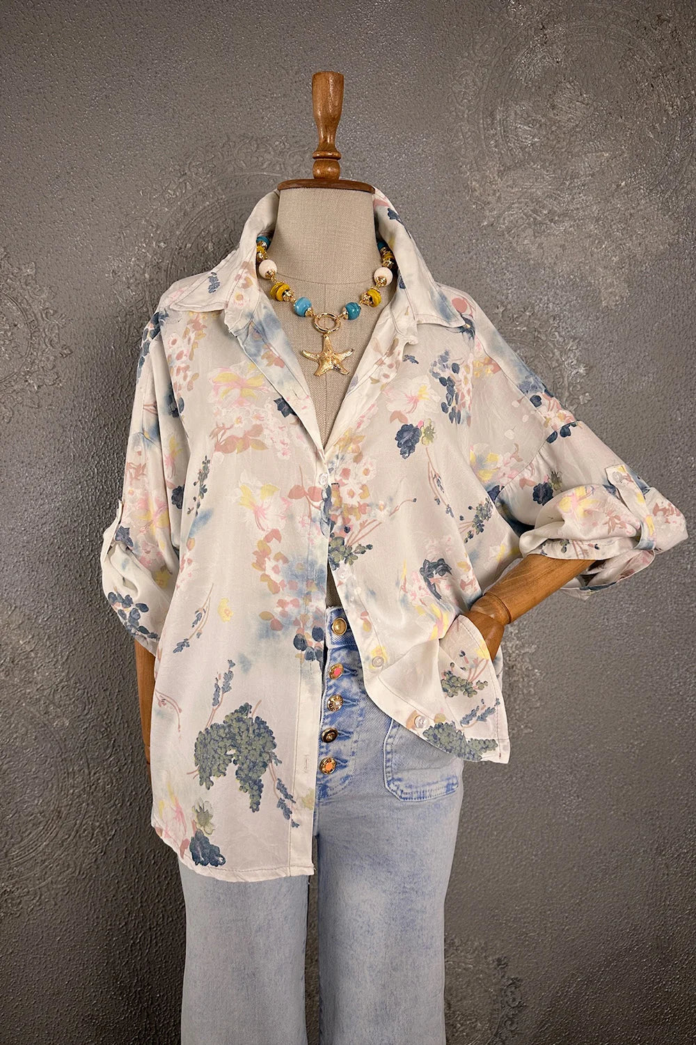 Floral Desenli Gömlek