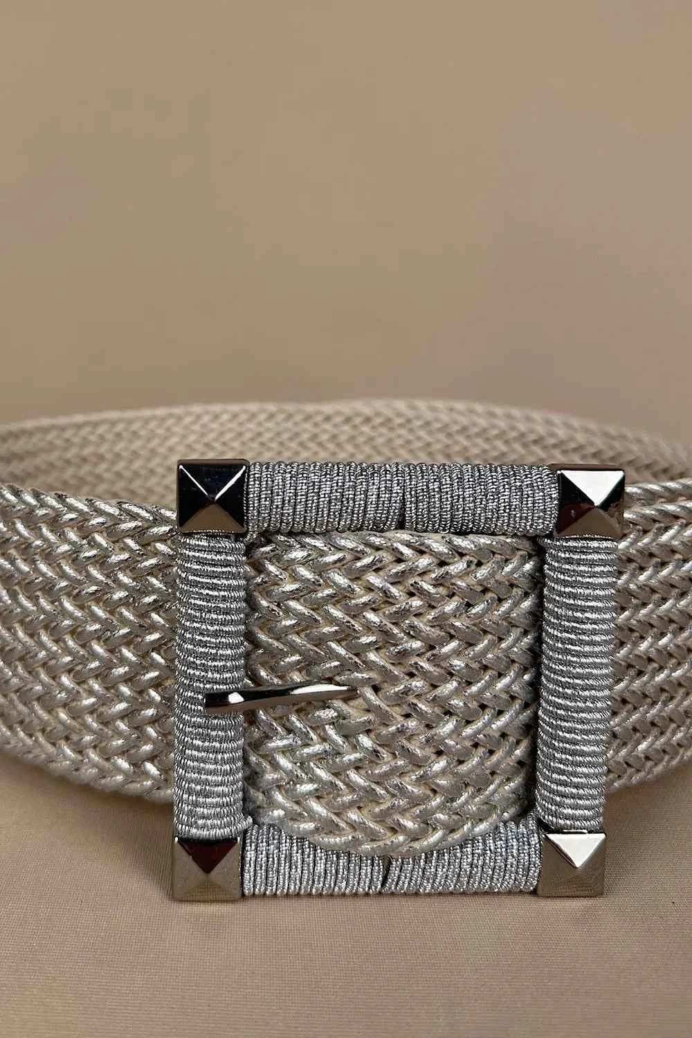 Büyük Tokalı Hasır Kemer - Eliz