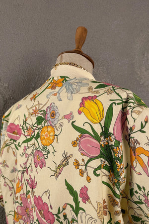 Floral Desenli Bomber Ceket