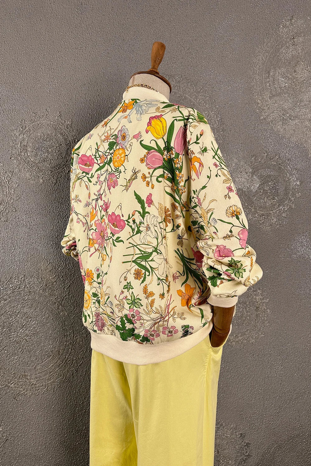Floral Desenli Bomber Ceket