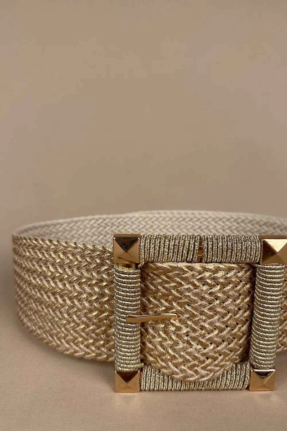 Büyük Tokalı Hasır Kemer - Eliz