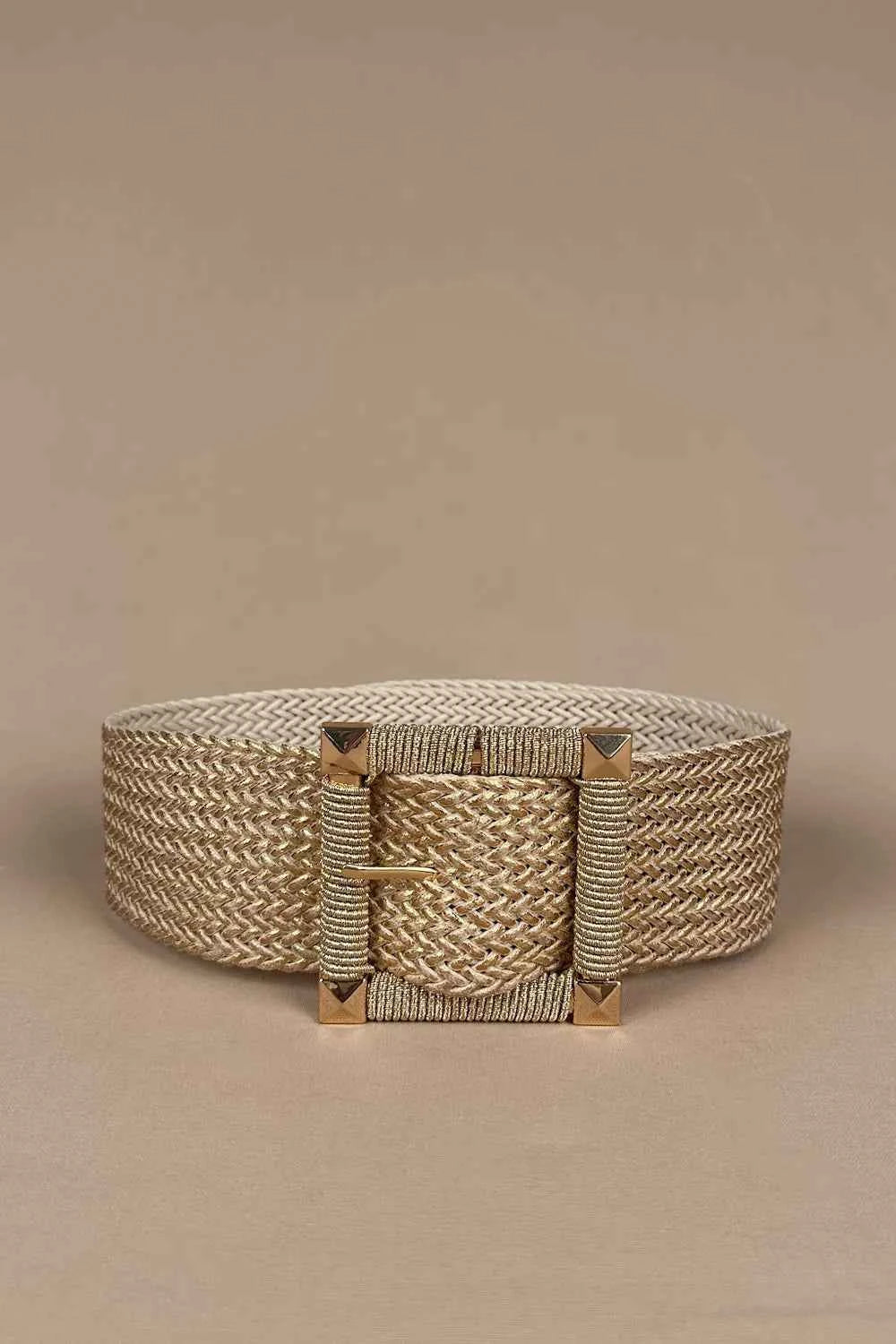 Büyük Tokalı Hasır Kemer - Eliz