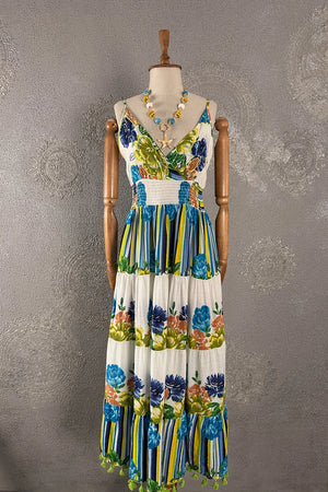 Desenli Maxi Elbise