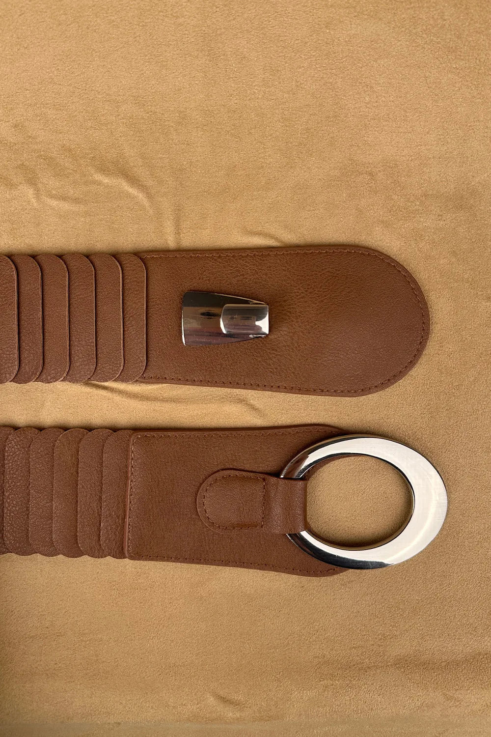 Yuvarlak Tokalı Elastik Kemer