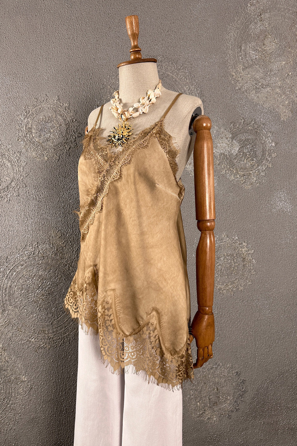 Dantelli Saten Bluz