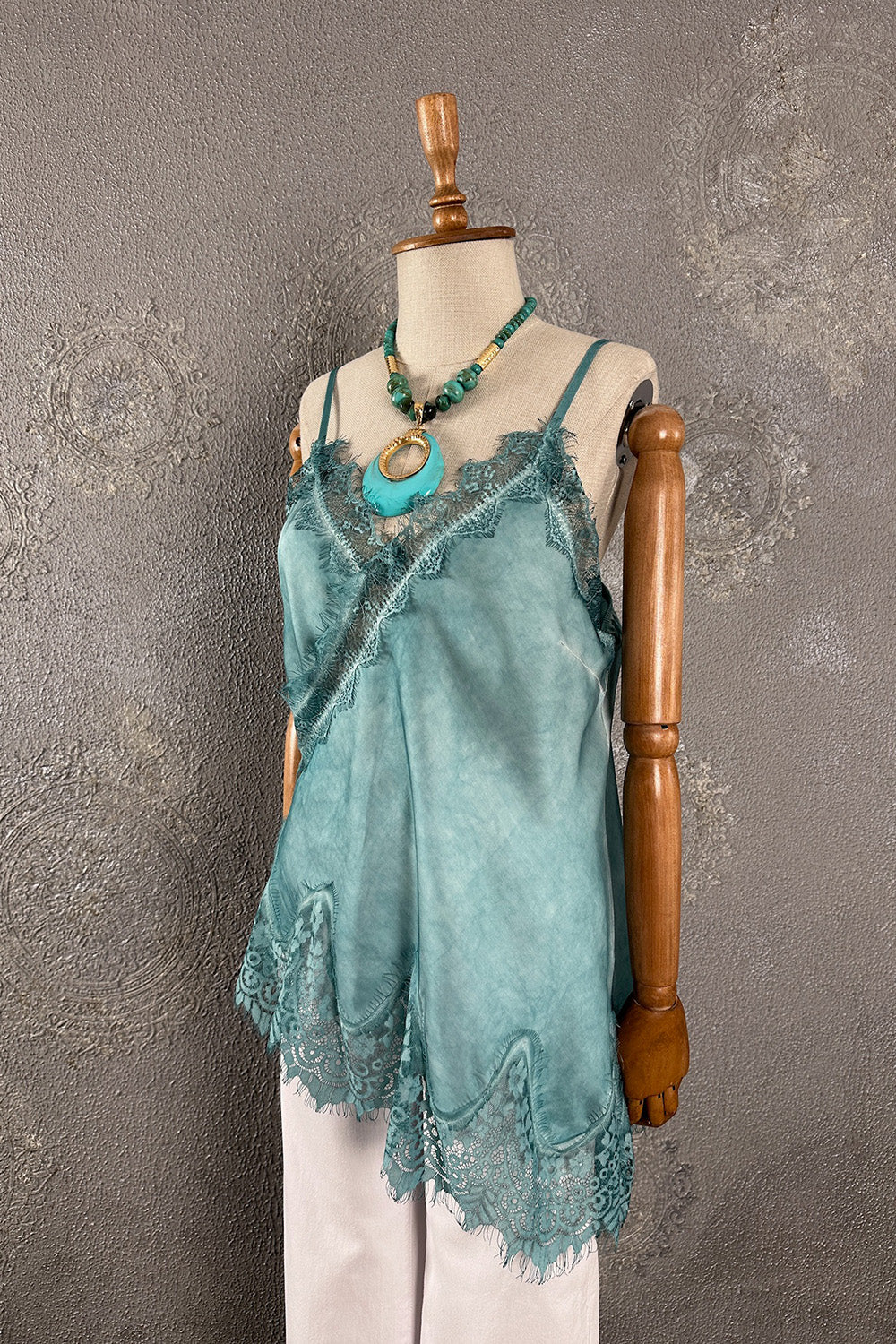 Dantelli Saten Bluz
