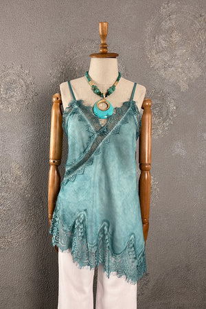 Dantelli Saten Bluz