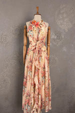 Floral Desenli Maxi Elbise