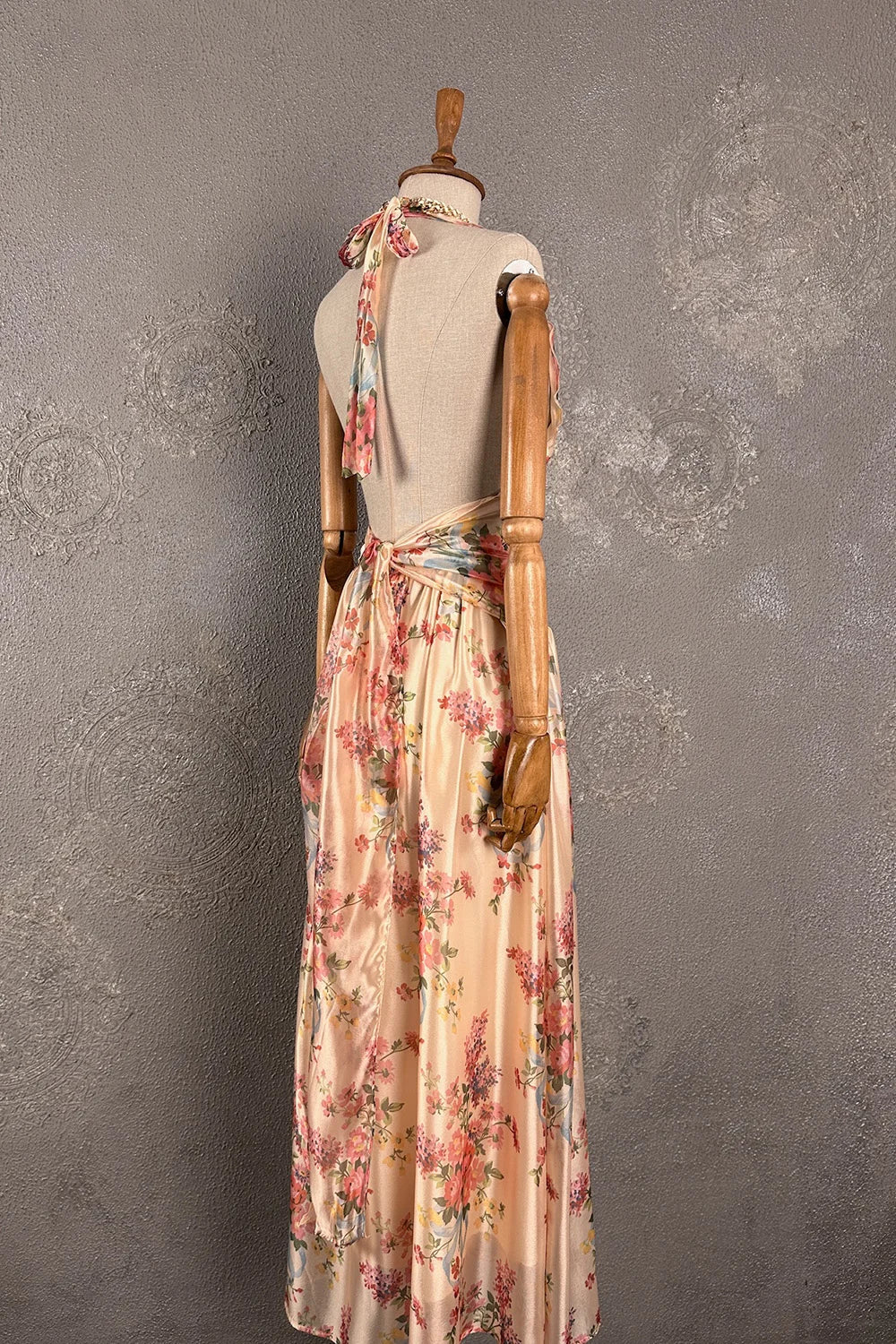 Floral Desenli Maxi Elbise