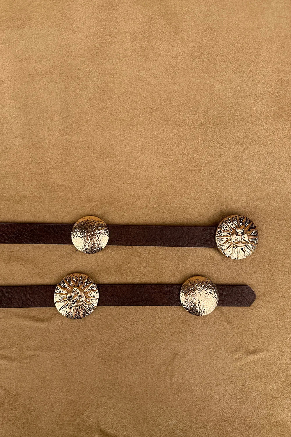 Güneş Süslemeli İnce Kemer