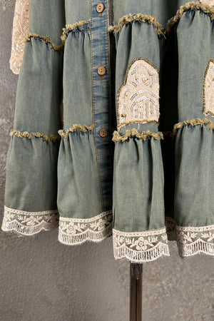 Denim Bohem Elbise