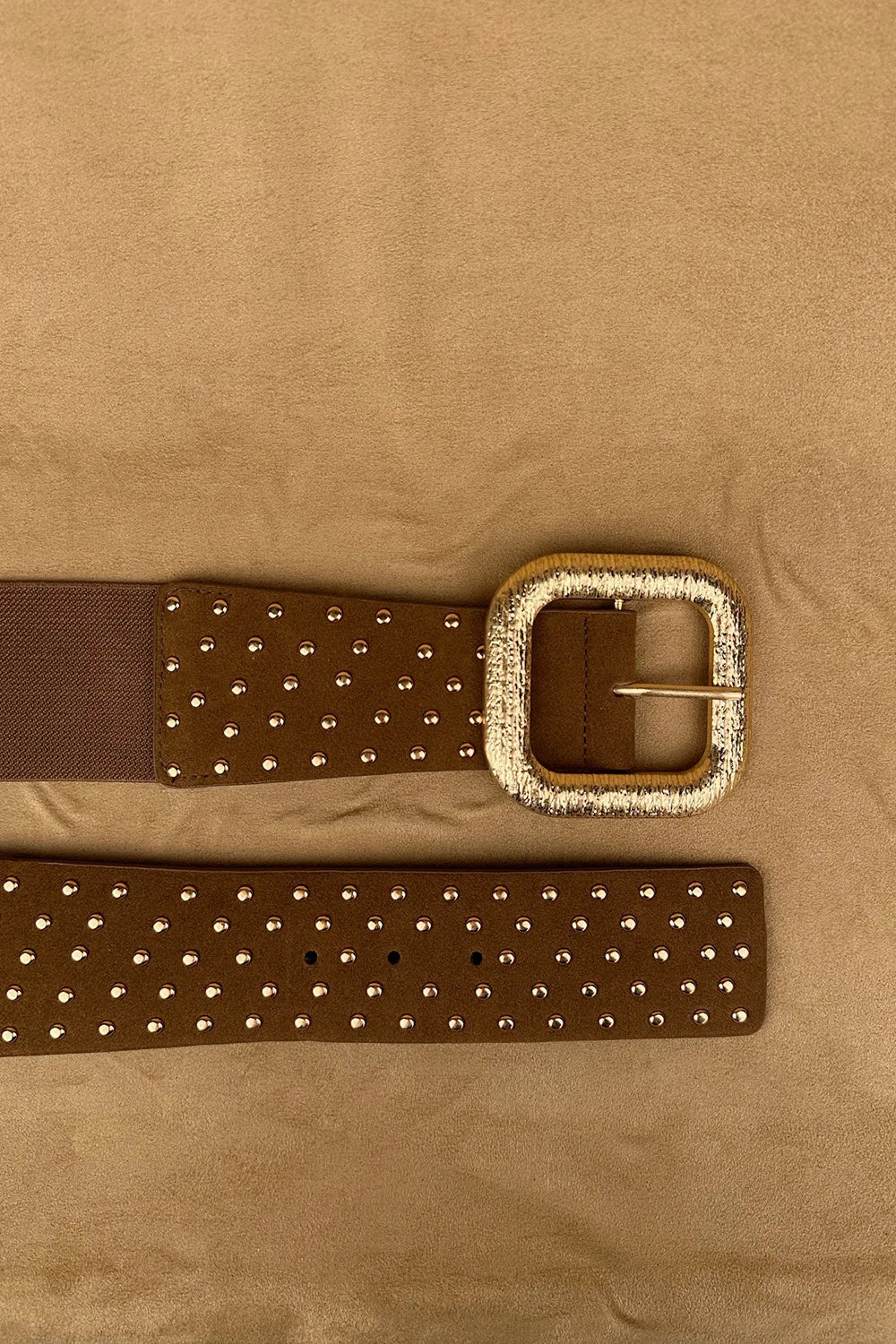 Zımba Detaylı Elastik Kemer