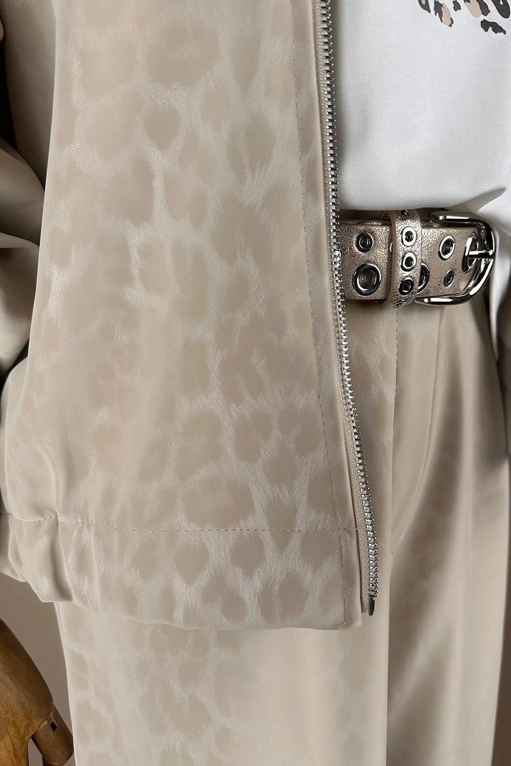 Leopar Desenli Pantolon Ceket Takım